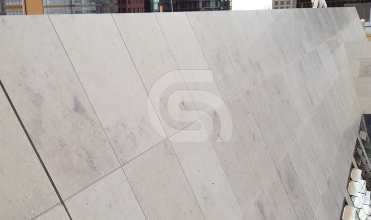 Jura Grey limestone cladding